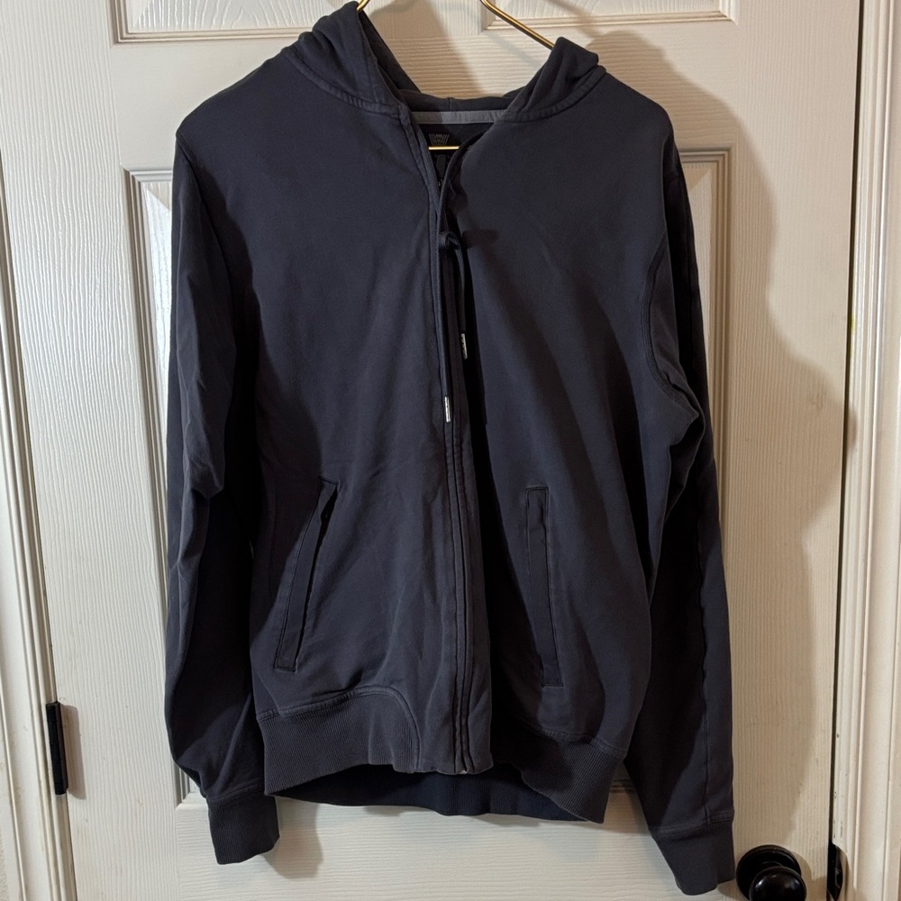 Mack Weldon Charcoal Zip-Up Hoodie